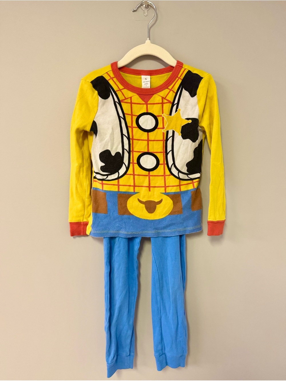 Joe Fresh Yellow and Blue Cowboy Sheriff Pajama Costume
